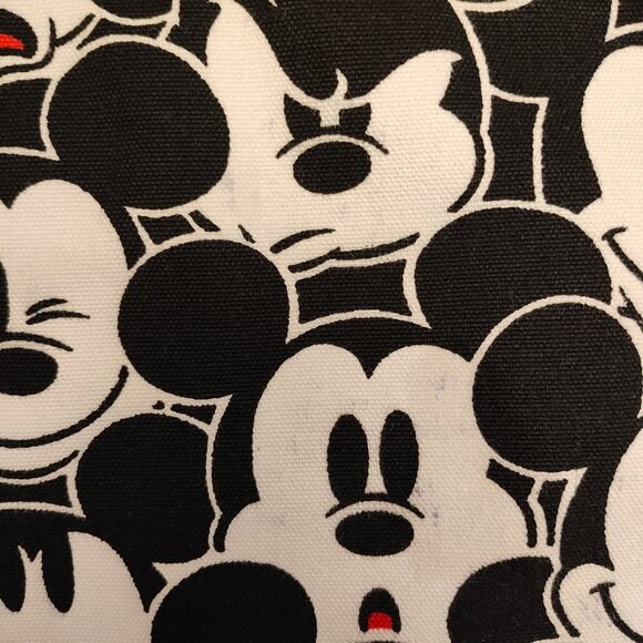 Disney Black and White Mickey Mouse Canvas Tote Bag, Used - Picture 11 of 14